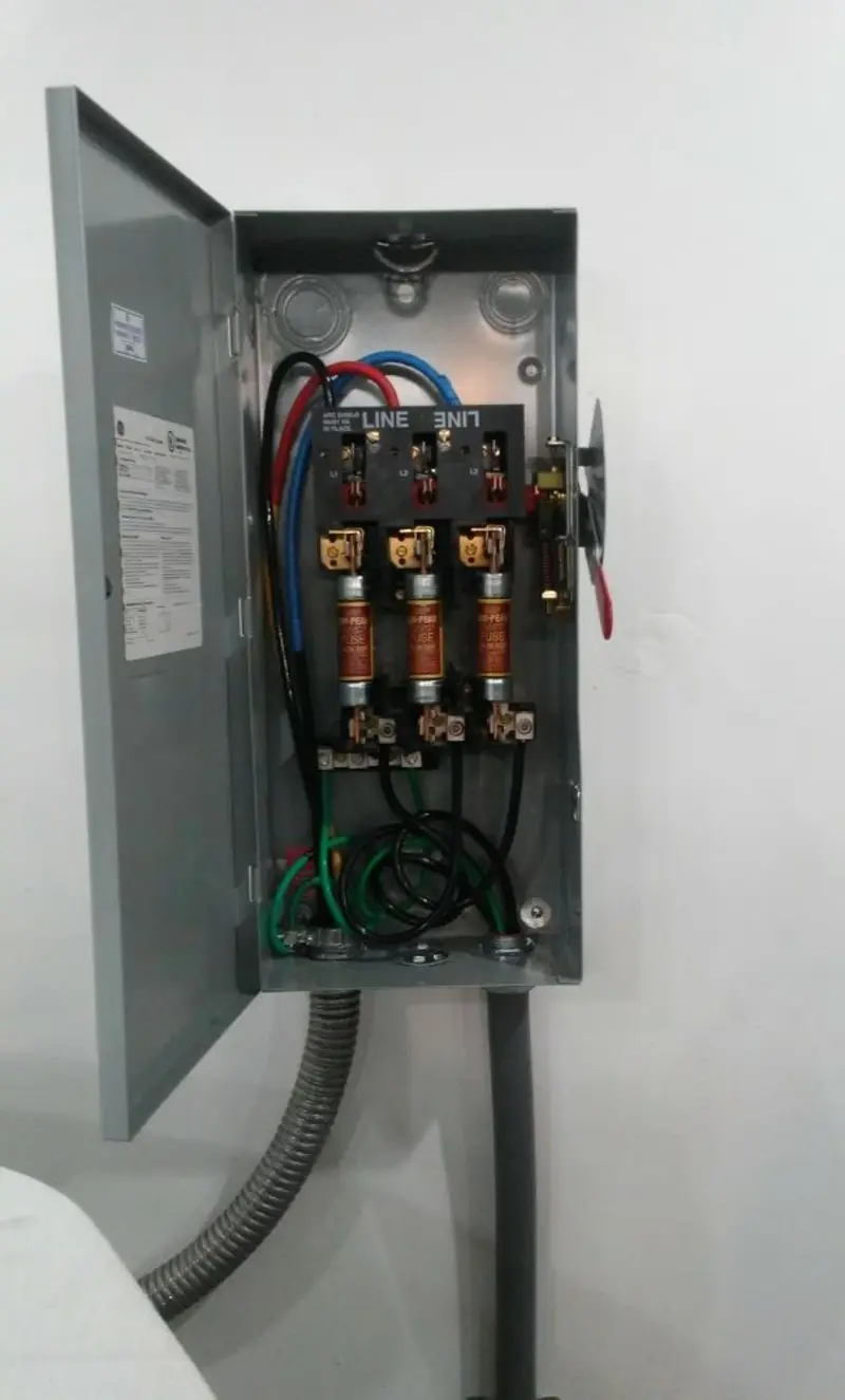 Three-phase disconnect switch installed for Electrical Wiring & Rewiring in North Charleston