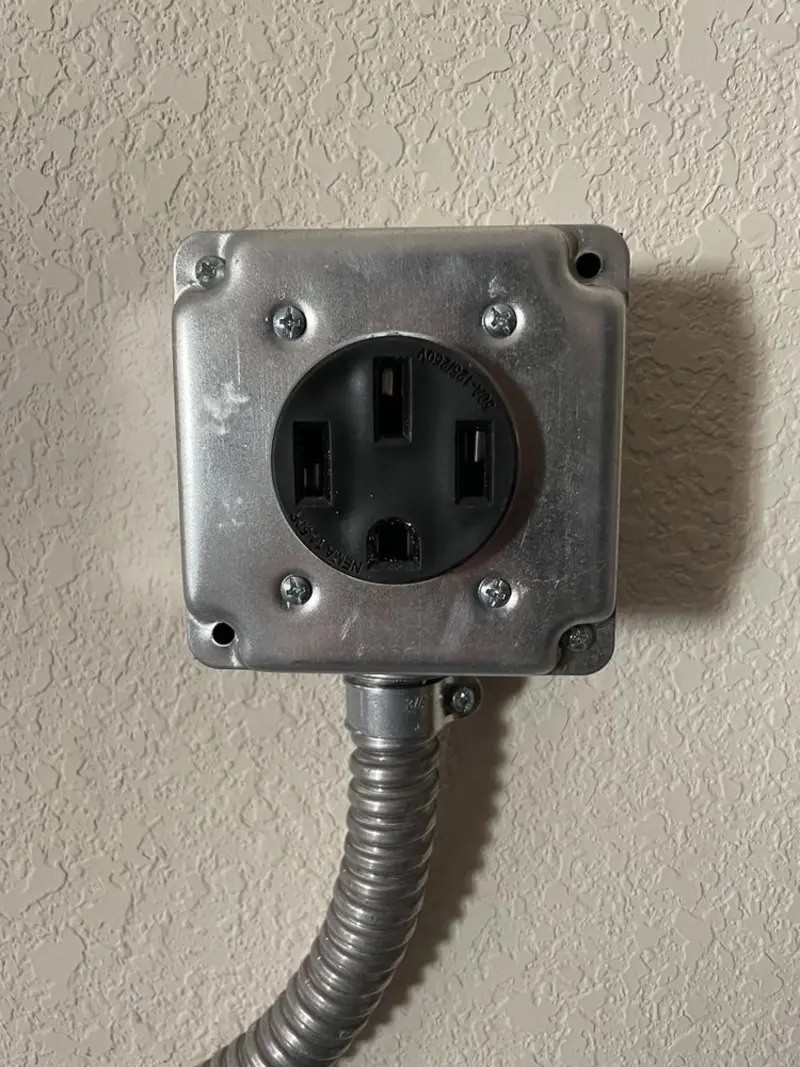 NEMA 14-50 outlet installed for Electrical Panel Upgrade in North Charleston